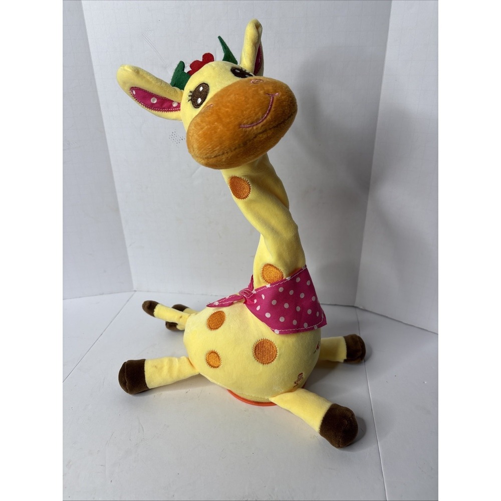 Stuffed Dancing Talking Giraffe Toy, Plush Giraffe Toy Repeating What You Say